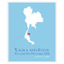 Engaged In Thailand Personalised Print, thumbnail 11 of 12