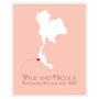 Engaged In Thailand Personalised Print, thumbnail 12 of 12