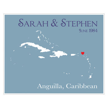 Couples Caribbean Crush Personalised Print, 9 of 12