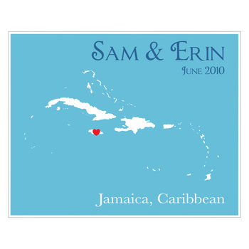 Couples Caribbean Crush Personalised Print, 12 of 12