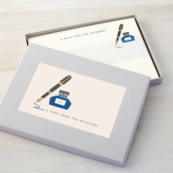 Personalised Pen And Ink Writing Set, 3 of 7