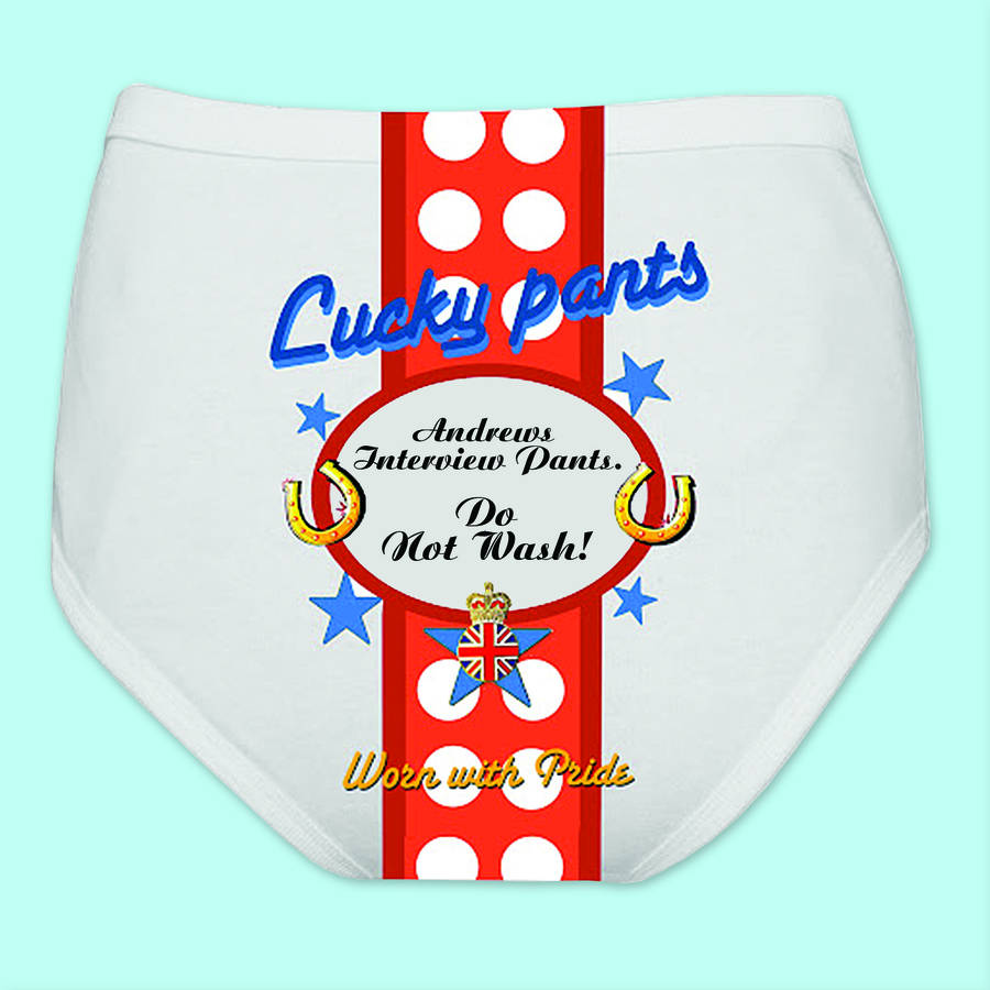 Funny Personalised Lucky Pants Men And Ladies Underwear, 1 of 4