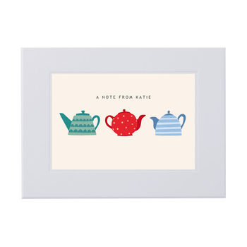 Personalised Teapots Writing Set, 4 of 7