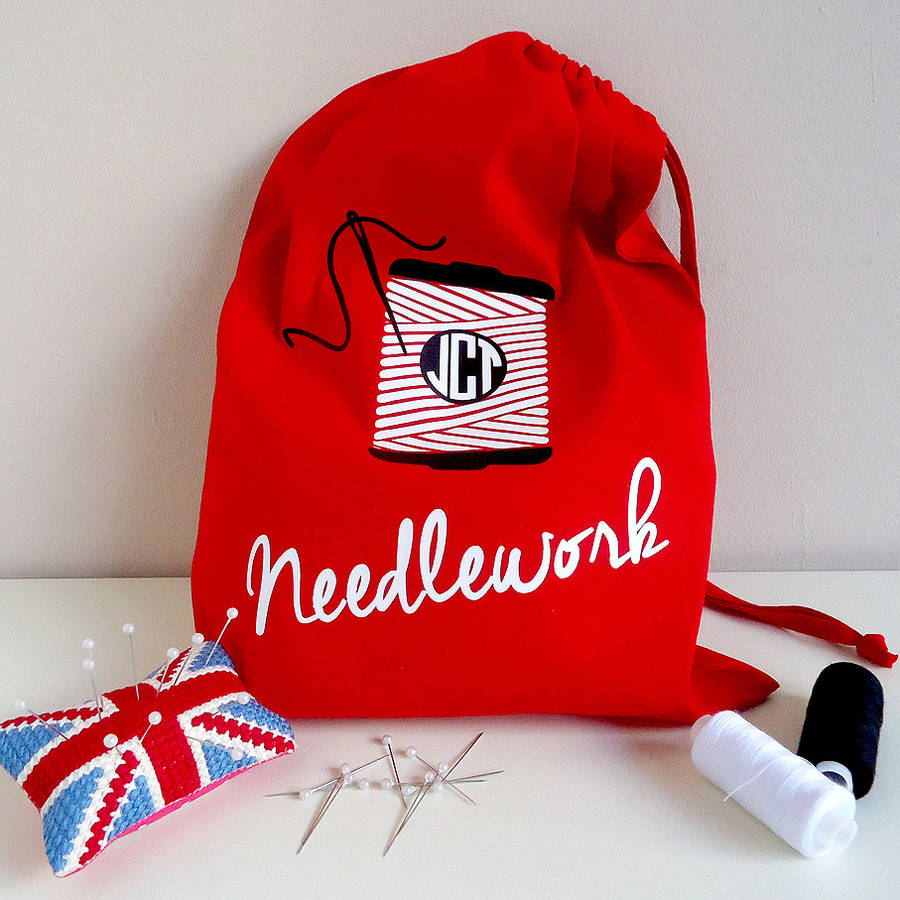 Personalised Needlework Bag By FROZEN FIRE