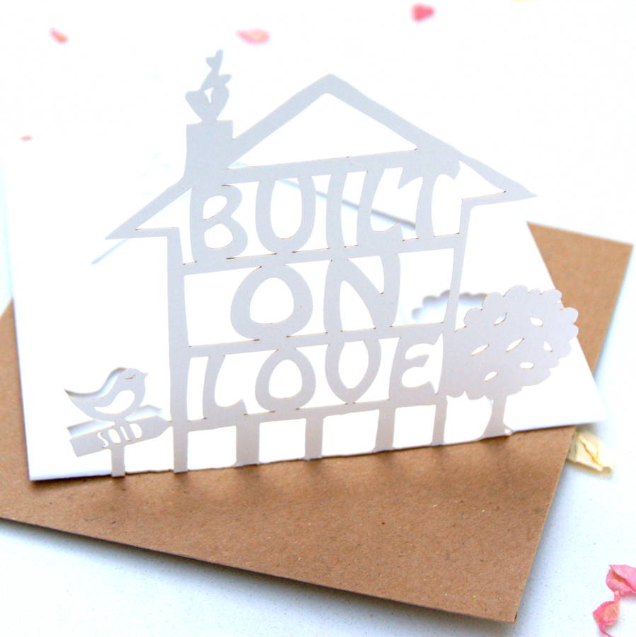 New Home Laser Cut Pop Up Card By The Hummingbird Card Company