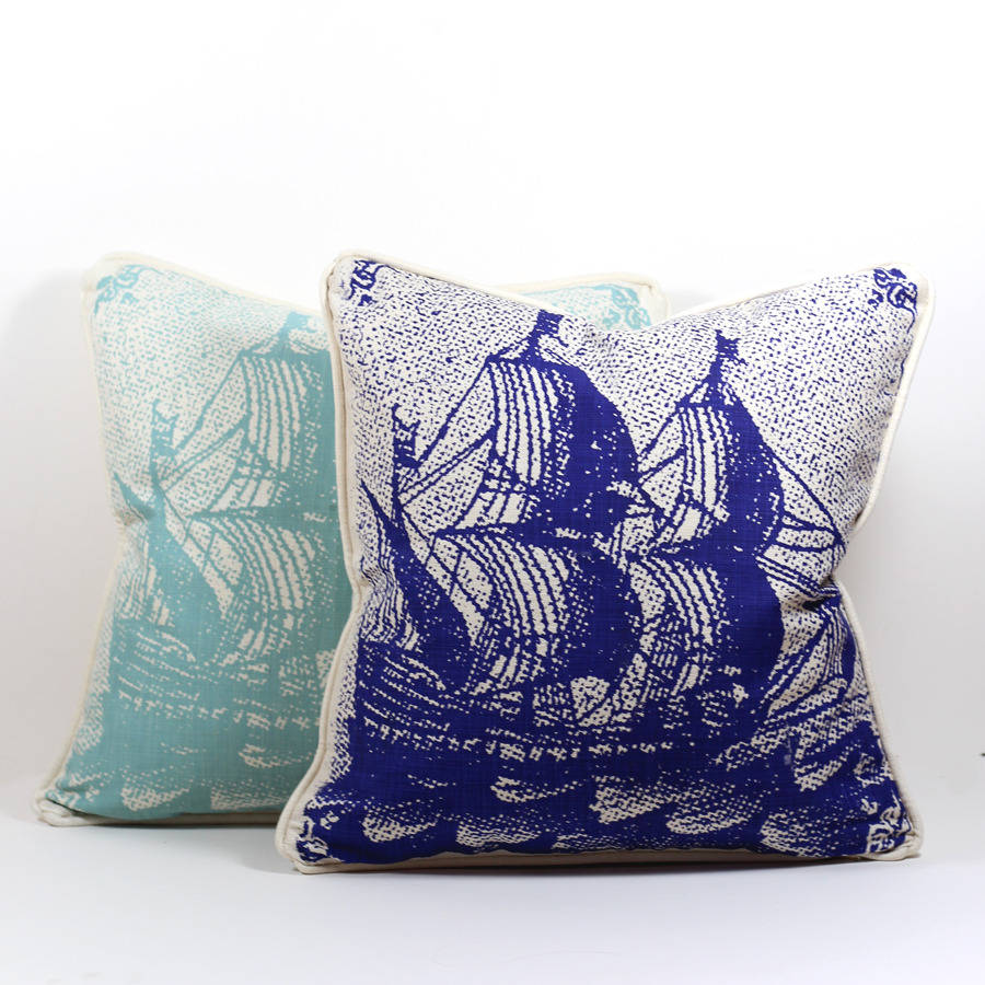 Classic Ship Cushion Covers By Victoria & Abigail