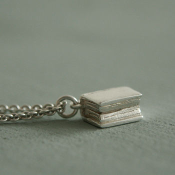 Book Necklace In Sterling Silver, 4 of 9