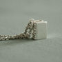 Book Necklace In Sterling Silver, thumbnail 5 of 9