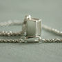Book Necklace In Sterling Silver, thumbnail 7 of 9