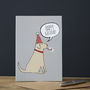 Yellow Labrador Birthday Card, thumbnail 2 of 2
