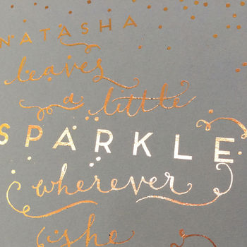 Personalised Foiled 'Sparkle' Print, 3 of 8