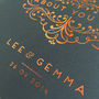 Personalised Gold Foiled Typography 'Song Lyrics' Print, thumbnail 3 of 7