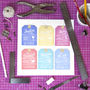 Six Personalised Luggage Tags, thumbnail 7 of 8