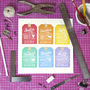 Six Personalised Luggage Tags, thumbnail 8 of 8