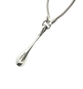 Sterling Silver Raindrop Pendant, 3 of 6