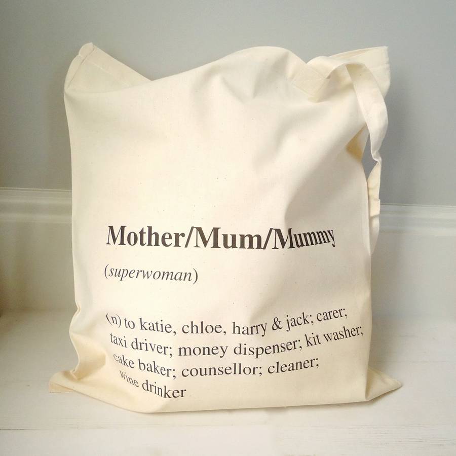 Personalised Mum Definition Tote Bag By Tailored Chocolates and Gifts