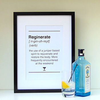 Dictionary Style Gin Quote Print, 3 of 8
