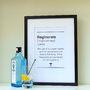 Dictionary Style Gin Quote Print, thumbnail 4 of 8