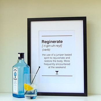 Dictionary Style Gin Quote Print, 4 of 8