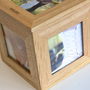 Personalised Oak Wedding Photo Cube, thumbnail 6 of 6