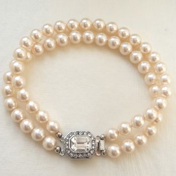 Vintage Inspired Pearl Bracelet, Silver Or Gold Plated, 3 of 9