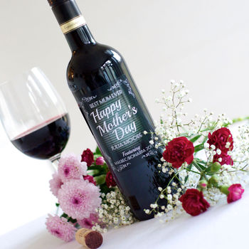 Personalised Malbec Rioja Red Wine For Mother's Day, 5 of 6