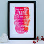 Personalised Unforgettable Friend Framed Print, thumbnail 1 of 8