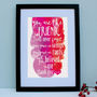 Personalised Unforgettable Friend Framed Print, thumbnail 5 of 8