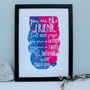 Personalised Unforgettable Friend Framed Print, thumbnail 3 of 8