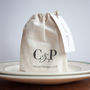 Personalised Cotton Favour Bags, thumbnail 1 of 8