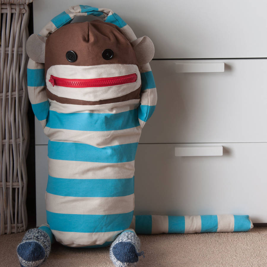 Sock Monkey Laundry Bag By all things Brighton beautiful