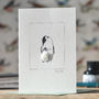 Mother Penguin And Chick Card, thumbnail 2 of 2
