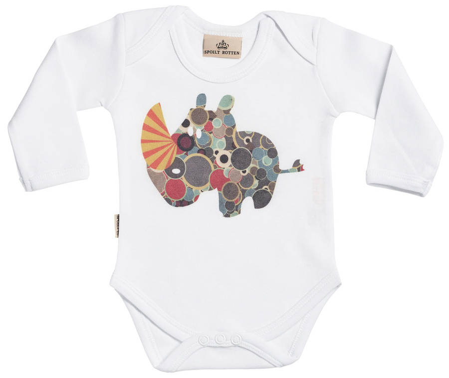 Retro Animal Design Babygrow Set By The Gift Project