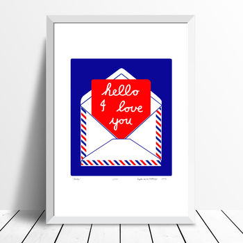 'Hello' Limited Edition Print Framing Available, 2 of 3