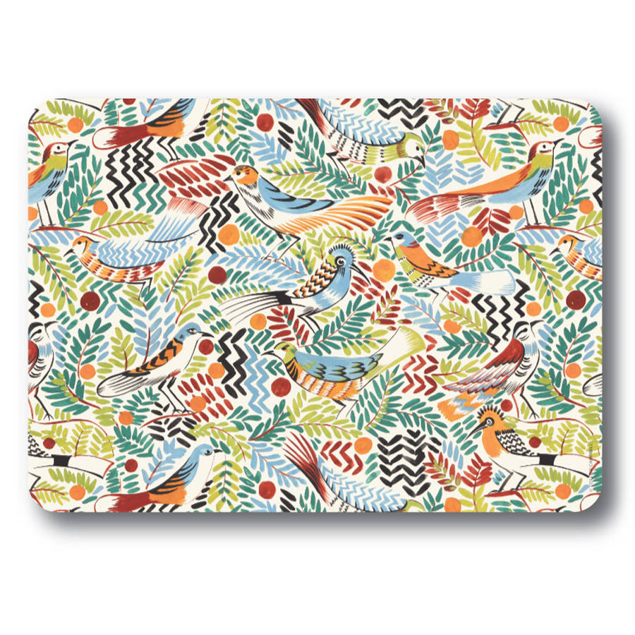 Tropical Birds Place Mats Set Of Four By Collier Campbell