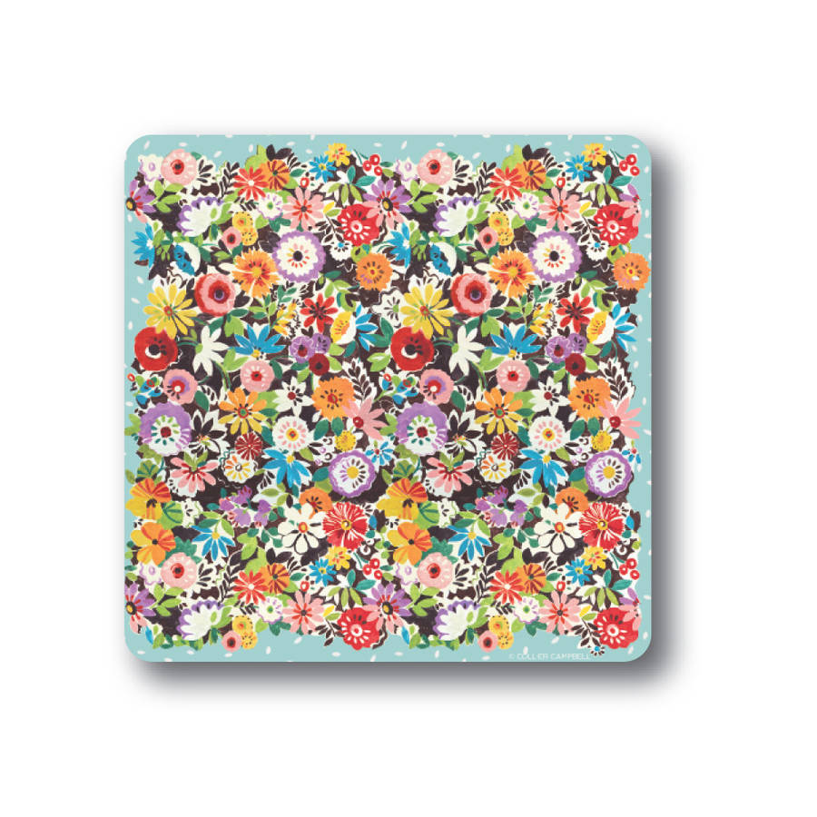 flower patch coasters set of four by collier campbell ...