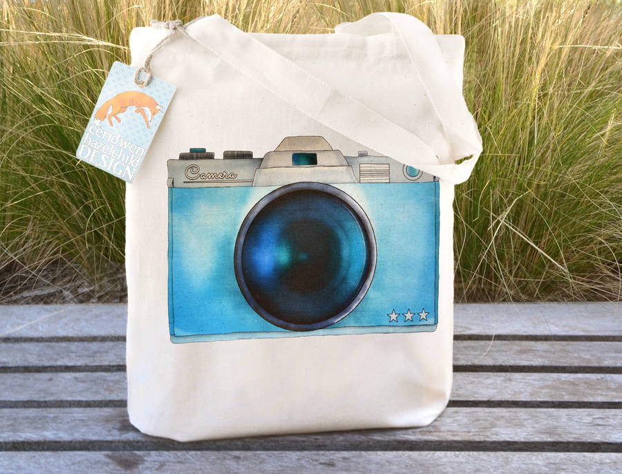 Camera Tote Bag By Ceridwen Hazelchild Design