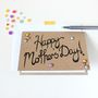 Happy Mother's Day Card, Hand Lettered With Flowers, thumbnail 4 of 5