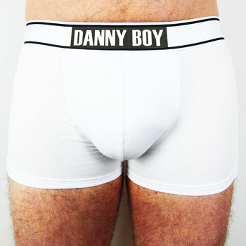 'Name' Boxer Brief, Personalised Men's Pants, 8 of 9