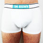 'Name' Boxer Brief, Personalised Men's Pants, thumbnail 8 of 9