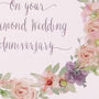 Personalised Diamond Wedding Anniversary Canvas Print, thumbnail 2 of 2