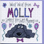 Personalised Birthday Card From The Dog, thumbnail 2 of 3