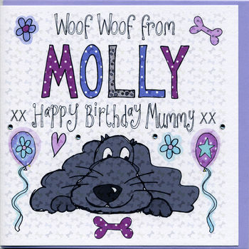 Personalised Birthday Card From The Dog, 2 of 3