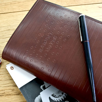A Luxury Leather Diary And Journal Sleeve, 7 of 12