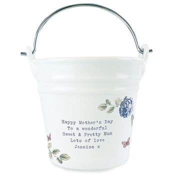 Personalised 'Secret Garden' Porcelain Bucket, 3 of 3