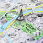 Hand Drawn Map Of Paris, thumbnail 3 of 4