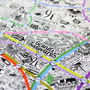 Hand Drawn Map Of Paris, thumbnail 4 of 4