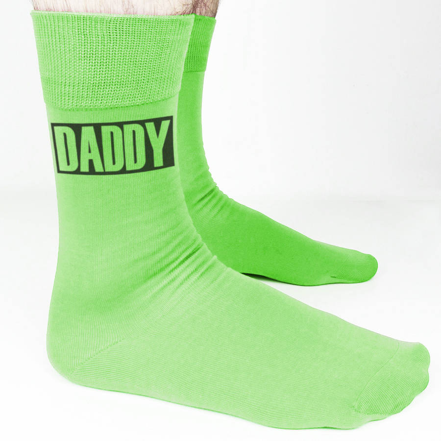 Mens Personalised 'Name' Socks By Weasel and Stoat