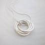 Six Interlinked Rings Necklace, thumbnail 2 of 7