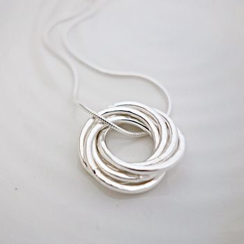 Six Interlinked Rings Necklace, 2 of 7